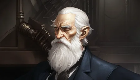 charliebo artstyle, charles darwin, a man with a beard and a suit jacket is looking off to the side with a serious look on his face