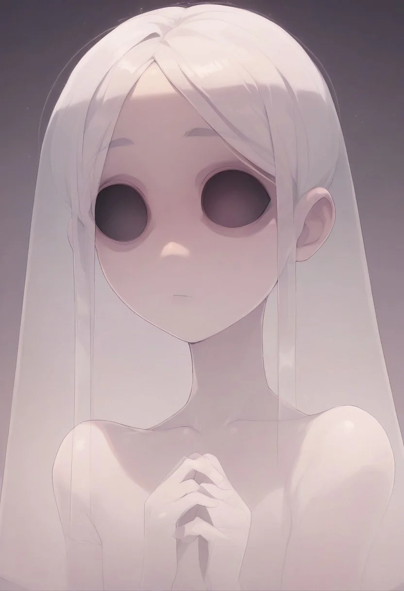 score_9, score_8_up, score_7_up, score_6_up, ghost boy, spirit, femboy, 1boy, feminine, cute, sexy, translucent, translucent skin, transparent skin, transparent hair, beautiful face, black eyes, ghost eyes