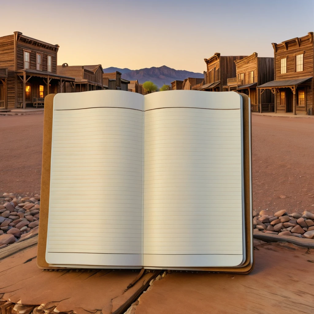 (notebook showcase) <lora:20_notebook_showcase:1.1>
Brown background,
high quality, professional, highres, amazing, dramatic,
(Old western ghost town and dusk:0.5),