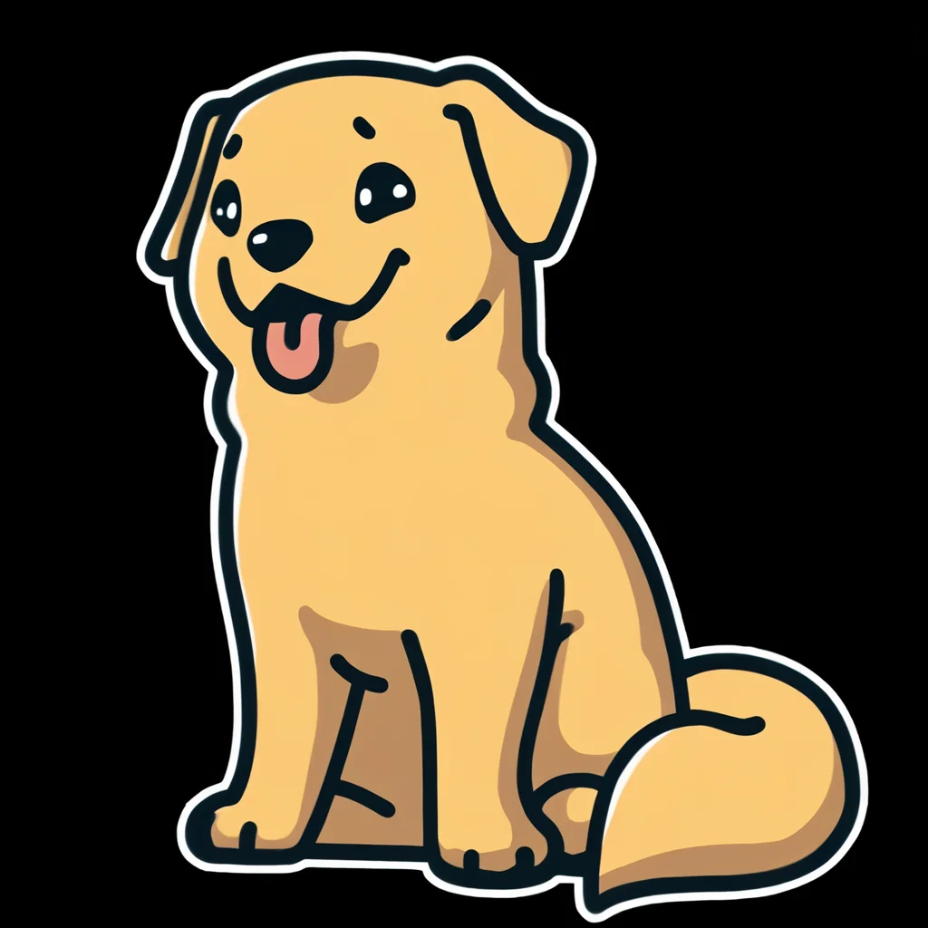 masterpiece, best quality, marseystyle,
solo, golden retriever, sitting, black eyes, tongue out, black background
<lora:marseystyle:1>