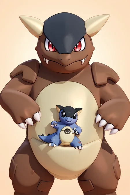 score_9, score_8_up, score_8, BREAK, , zzKhan, no humans, claws, red eyes, black eyes, fangs, <lora:Kangaskhan_Pokemon_PDXL_v3:0.8>, , BREAK, smile, closed mouth, looking at viewer, cowboy shot, ,,, embedding:zPDXL, Expressiveh, ,,, <lora:MantisStyle_PDXL_v2:0.8>, <lora:SDXLFaeTastic2400:0.5>, <lora:Expressive_H-000001:0.4>,