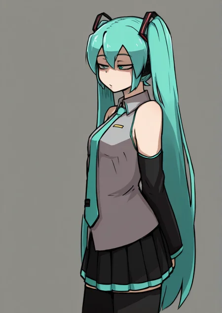 <lora:nice_tackãã¤ã¹å®:1.1>,1girl, hatsune miku, 
very awa, masterpiece, best quality, highres, absurdes,amazing quality,very aesthetic,intricate details, <lora:hand 5.5:1>