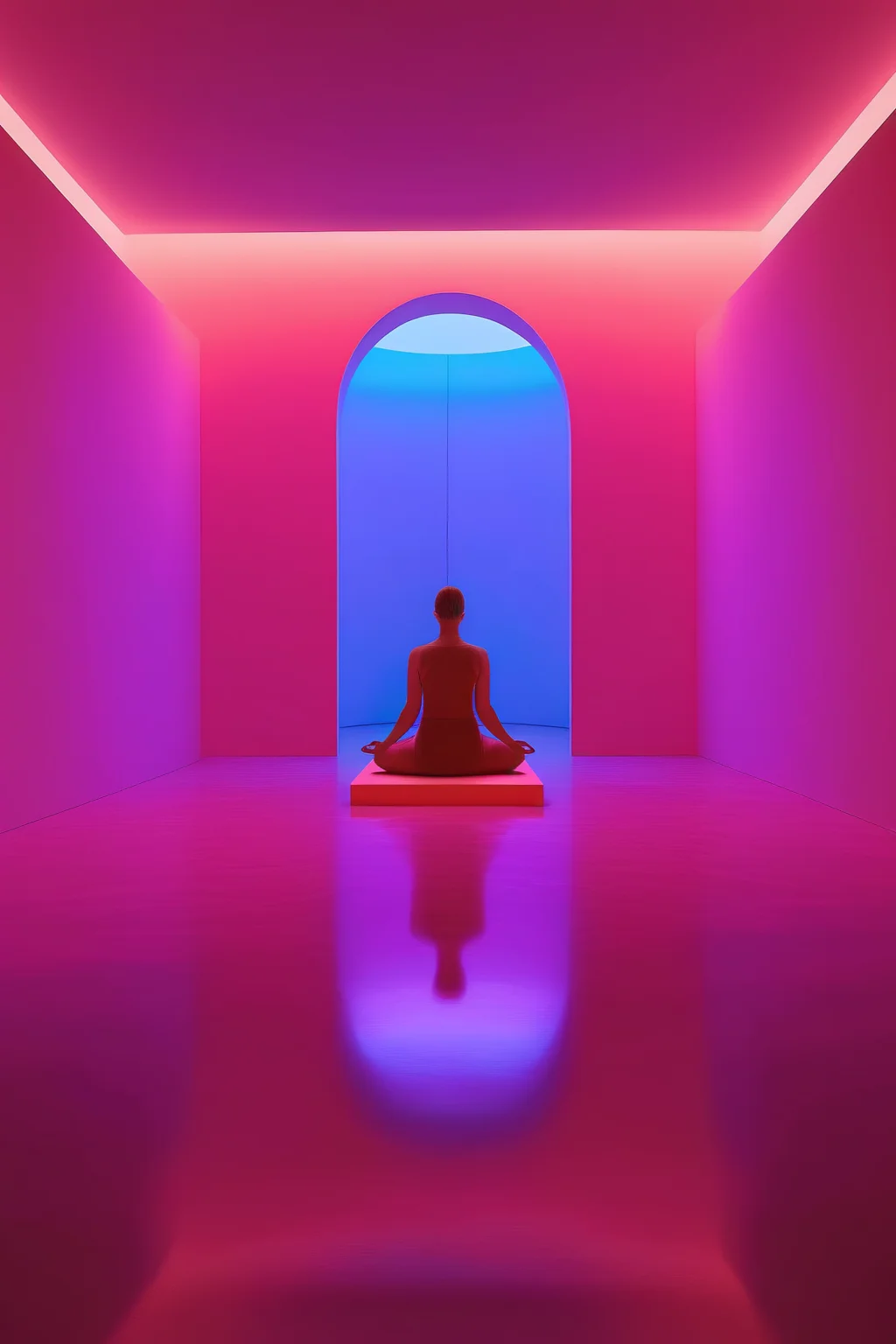 <lora:James Turrell Style:1>James Turrell Style - a representation of yoga and wellness design