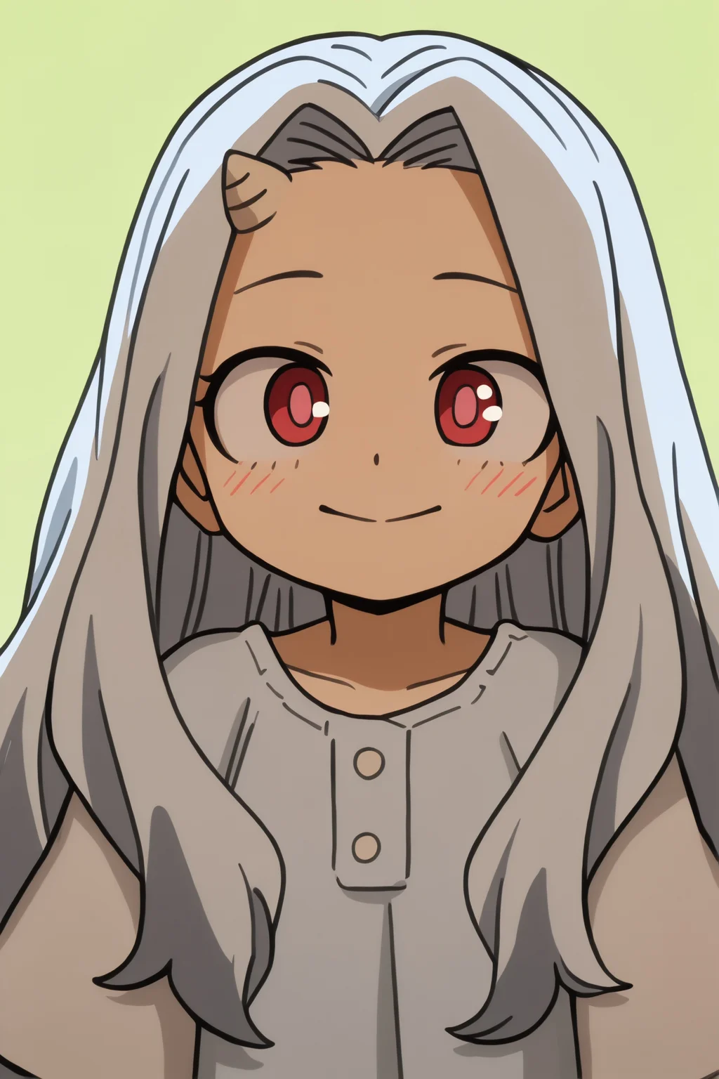 eri, masterpiece, best quality, consistent background, happy, smile <lora:COMMISSION_MHA-Eri-Illustrious:0.8>