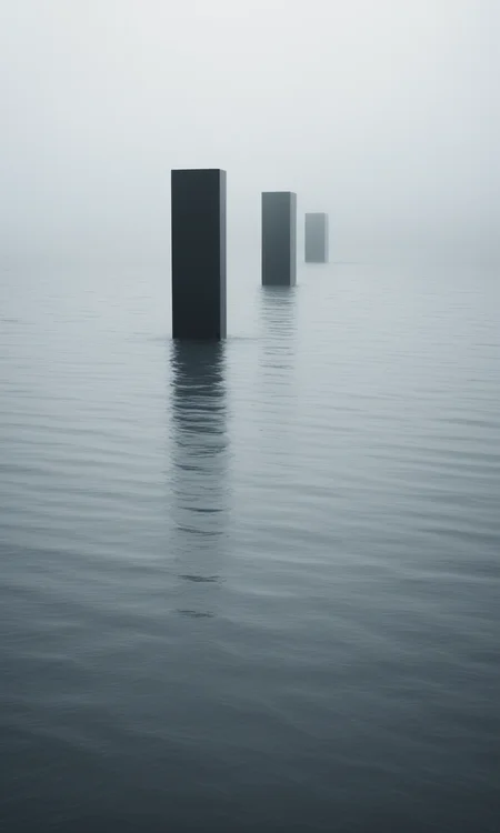 A haunting, oneiric dreamscape, reminiscent of Stanley Kubrick's most iconic works, unfolds amidst a boundless, Modernist expanse, where the eerie silence is punctuated only by the soft lapping of static water against the shore. The camera's deliberate, measured movements reveal a topologically unique landscape, where every element, from the precisely placed boulders to the artfully arranged flora, seems to be orchestrated by an unseen force, In a world where time itself is mediated by the mesmerizing, torrential flows of static water, the very fabric of reality is reshaped. Amidst this surreal, Brutalist realm, a stark, avant-garde landscape unfolds, where every element, from the abstract, geometric forms to the carefully calibrated color palette, seems to be precision-crafted to evoke a sense of profound, existential contemplation, A diaphanous, crepuscular mist, redolent of the eerie, atmospheric landscapes found in the works of Stanley Kubrick, wafts across a spare, De Stijl-inspired terrain, where the delicate, lace-like patterns of static water etch an ever-changing, topologically unique narrative into the very earth itself. The viewer is drawn into this dreamlike world, where the boundaries between reality and television blur, and the hands of time are guided by the soft, insistent voice of the static water, In a realm where the televised hands of time are orchestrated by the powerful torrents of static water, a fastidious, Wes Anderson-inspired landscape unfolds, characterized by an obsessive attention to detail and a profound sense of symmetry. The pavilions, which dot the landscape like tiny, geometric jewels, seem to be precision-crafted to reflect the ever-changing, topologically unique patterns etched into the earth by the static water, creating a world that is at once both eerily familiar and profoundly strange