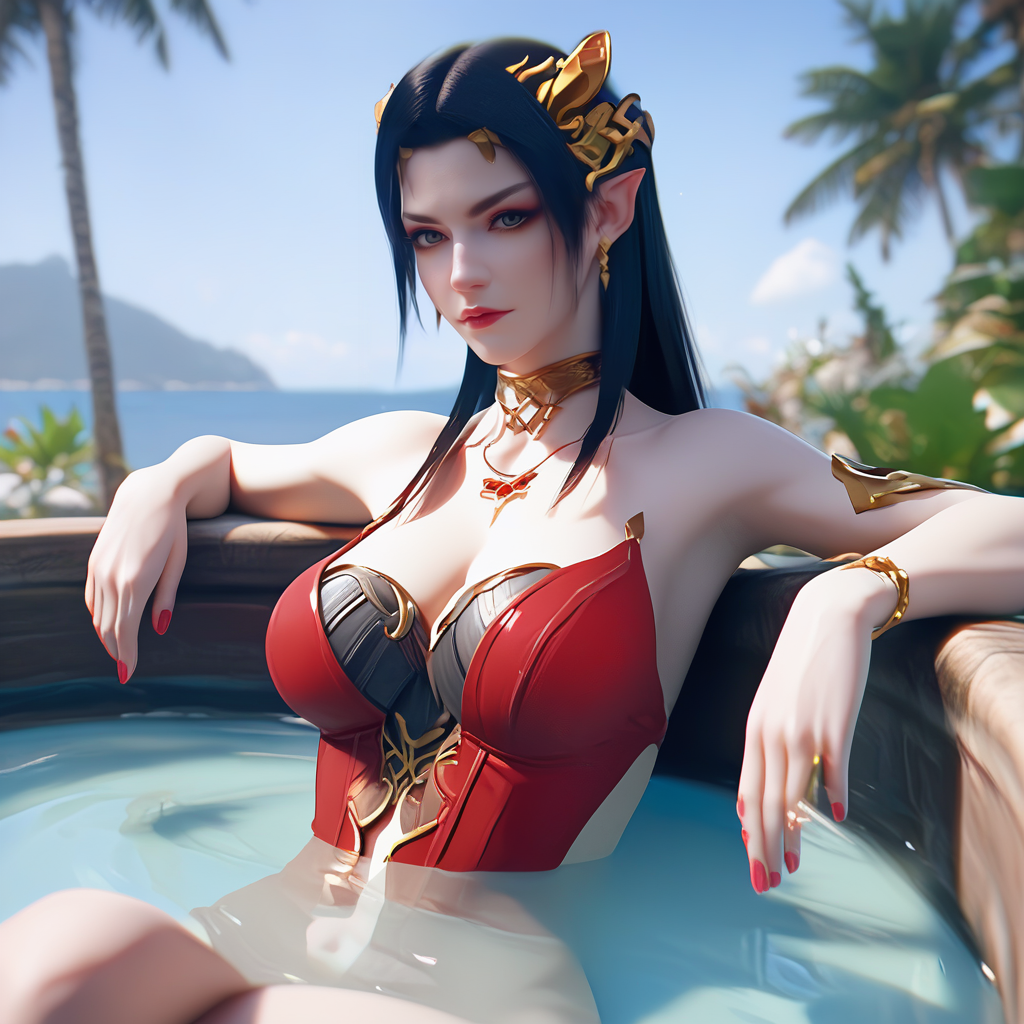 <lora:ponymeidusha1v:1>,score_9,score_8_up,score_7_up,meidusha,bathing,looking at viewer,