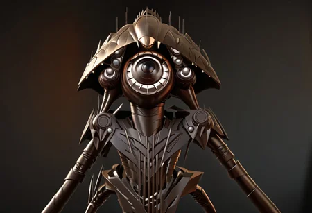 concept-tripod, cinematic, closeup, epic
