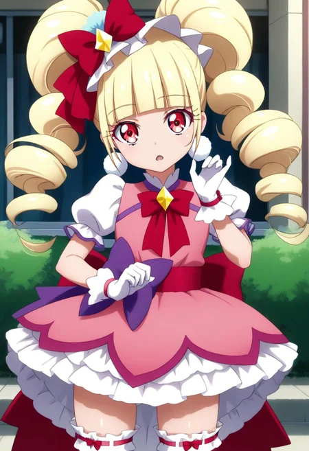 score_9, score_8_up, score_7_up, source_anime, (nsfw1.0), BREAK,
1girl, skinny body, short stature, curemacherie, twintails,
pom pom earrings, pink ribbon, white gloves, frilled thighhighs, puffy sleeves, layered dress, porch, wrist bow, jewelry, white panty
shiny skin,
expressionless, small open mouth,
any pose, s-shaped pose, looking at viewer,
angle:random,
background:random,