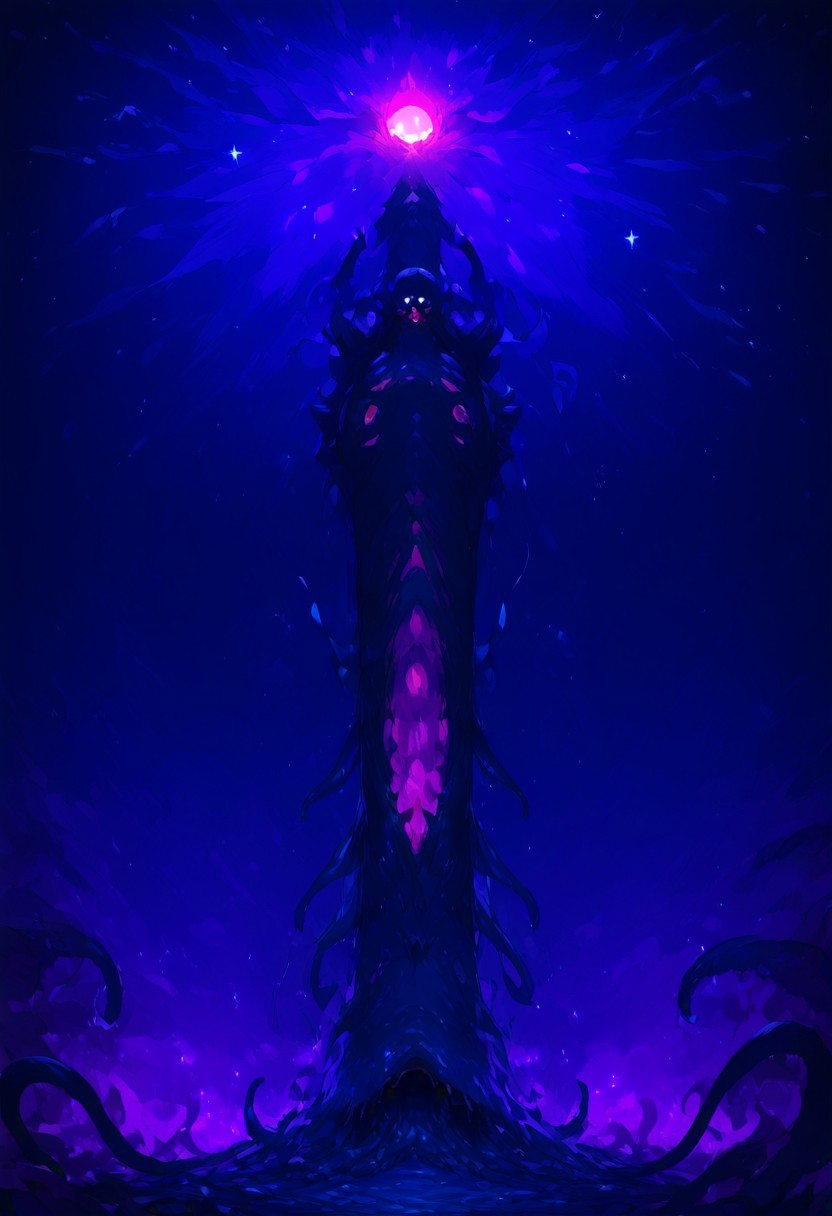 score_9, score_8_up, score_7_up, source_anime, 
score_9, score_8_up, score_7_up, score_6_up, score_5_up, score_4_up, 8k, extremely high definition, dramatic lighting, masterpiece,bestquality, extremely detailed, gloomy background, outdoors, depth of field, treacherous mountains, starry night, (dim lighting:1.2), eldritch world background,
BREAK
((((gloomy ominous eldritch eyes)))) floating in void, ringed eyes, cross horror star vine tentacles explosion in the sky,
BREAK