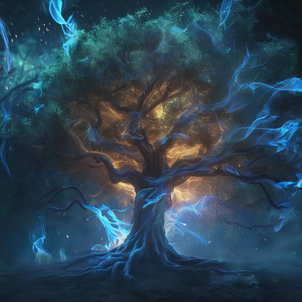 blgas tree, very detailed, cinematic, darkness <lora:blgas:1>