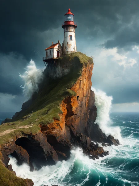 by Greg Tocchini and Jan van Kessel the Elder, (slender ancient and dilapidated lighthouse on top of a terrible cliff offering atmospheric views.:1.4), (big storm and waves at sea:1.4), hyper detailed, poster art, bold lines, expressive drawing, award winning, (intricate details, masterpiece, best quality:1.4), looking at viewer, dynamic pose
<lora:add-detail-xl:1> <lora:xl_more_art-full_v1:0.5> <lora:NicolaSamori:0.5> in the style of nicola samori