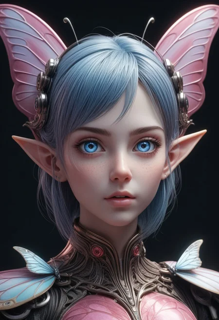 (1 apel, an apel on human form with big puffy blue eyes, super adorable and cuteness overload face:1.37), (the apple's mouth open wider, laughing out loud, has very intricate detailed multi colors candy skin textures, cute elf ears and butterfly wings:1.37), intricate detailed apple, daytime, (glitter on top, cloudy, clear sky as background:1.37), pink soft pastel color tone, dreamy ambiance, splash water, (original, unique, masterpiece, highest quality, ultra details:1.37), clear photo, Clear focus, incredible lifelike, surreal, awards winning photography, trending on artstation, out-of-this-world, highest resolution, 8k, ultra realistic, real life photo realistic, realism, immaculate micro details, colorful, rich colors, best colors, perfect composition, perfect proportion, breathtaking, depth of field, intricate detailed background, perfect background, artistic style, cyberpunk elements, fantasy style,