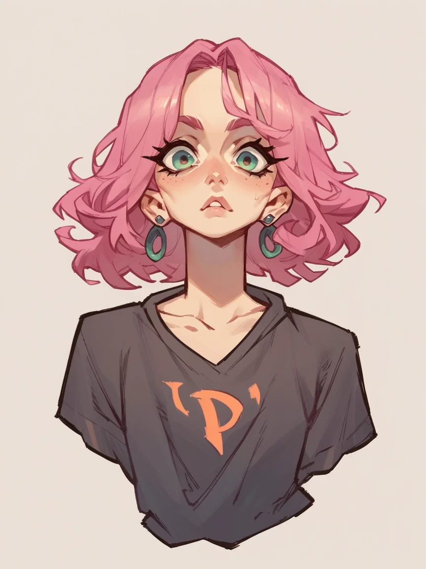 score_9, score_8_up, score_7_up, score_6_up, score_5_up,  <lora:jabro_64XLP:1> jabro_64, solo, pink hair, 1girl, curvy