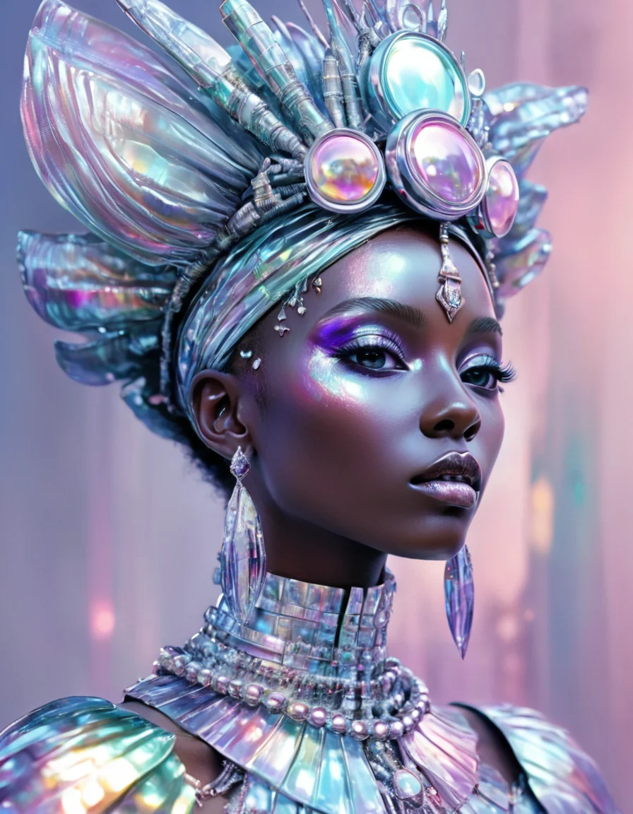 novuschroma84 style iridescent african hydropunk princess political poster <lora:novuschroma84 style:1>