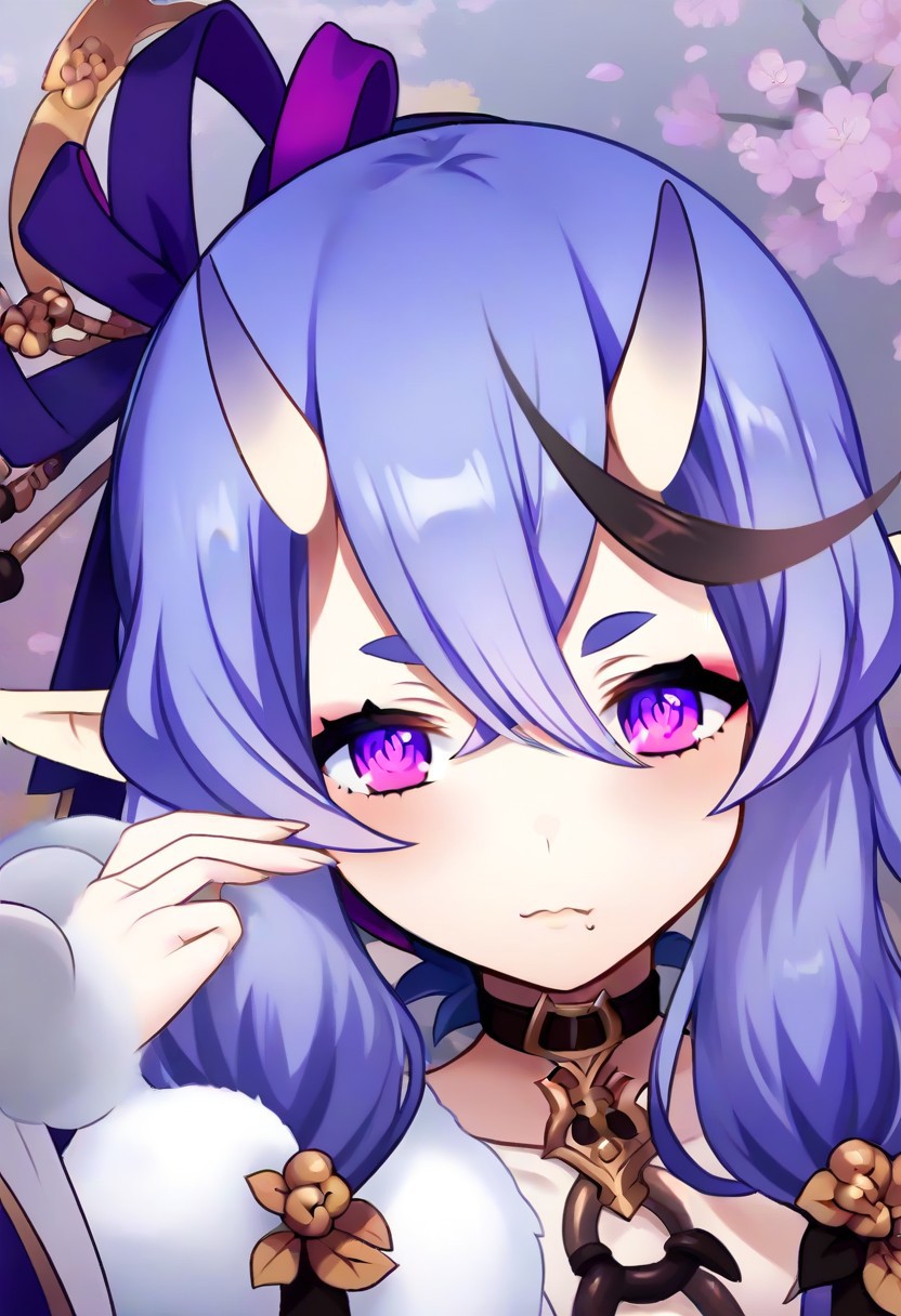 detailed background, posing, shiny skin, <lora:rindou.il:1>, rindou, purple eyes,