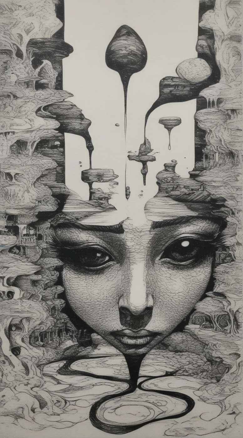 absurda error sketch lovers black ink <lora:absurda:1>