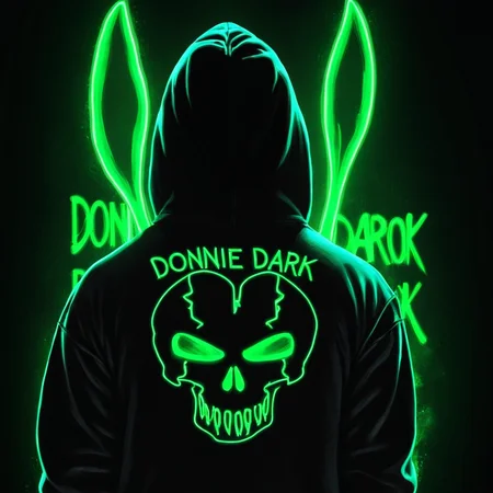 <lora:add-detail-xl:1>
<lora:detailed:0.3>
<lora:perfection style:0.3>
<lora:xl_more_art-full_v1:0.3>
<lora:Donnie Darko film style:1>
a rabbit with neon paint and a hoodie,solo,long hair,shirt,black hair,1boy,green eyes,from behind,english text,skull , cinematic, film, Donnie Darko film style
