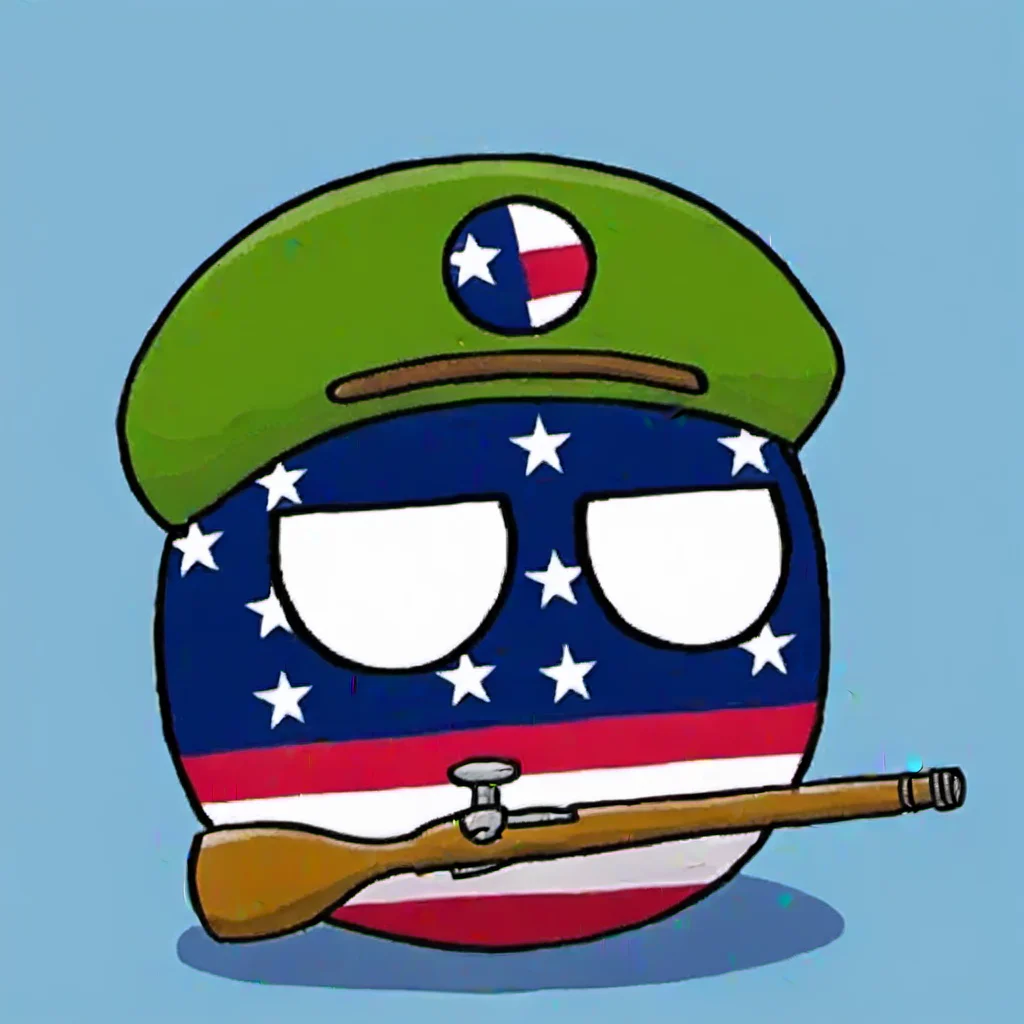 Bobo ball, with a hammer, America, beret
