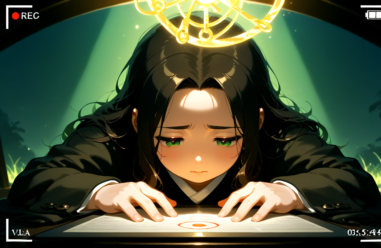 PonyScores7, source_anime, ah1, <lora:natsumi_style:0.5>, <lora:by_usakun-pony:0.4> by usakun, <lora:Akina_Bbw_Style_-_PonyXL:0.2> AkinBw
BREAK 1girl, (curly hair), long hair, (black hair:1.3), mature female, (parted hair:1.7), (round face:1.2), (thick eyebrows:1.2), (curvy), round-chin, (greenish brown eyes:1.4), (colorful eyes), (multicolored eyes), caucasian, (downturned eyes:1.2), (plump face), messy hair, <lora:Round_face:0.1>, <lora:ETO_OCPonyXL:0.5> eto_oc, skindentation, (plump), thick thighs, wide hips, busty, voluptuous, kinky curls, lips, <lora:venus body PonyXL:0.4>,  (((regretful expression, Downturned mouth, sad eyes, furrowed brows), (She sits at a piano, her fingers poised to play), (A massive underwater trench where floating platforms made of shimmering glass hover over the deep abyss, connected by glowing bridges of energy))), looking at viewer, (((black rock loyal scribe, with ink-stained fingers and a wax tablet recording heroic deeds for future generations)))
BREAK <lora:xl_more_art-full_v1:0.2>, <lora:shinyskin2:0.2> glistening skin, <lora:aesthetic_anime_v1s:0.2>, <lora:Expressive_H:0.2> Expressiveh, <lora:hairdetailpxl:0.2> hairdetailpxl, <lora:EpicF4nta5yXL:0.2>, <lora:detailxl:0.2> detailxl, <lora:Fant5yP0ny:0.2>, best quality, amazing quality, best aesthetic, absurdres, <lora:expressive eyes:0.2> expressive eyes, <lora:eyedetailpxl:0.2> eyedetailpxl, illustration, Volumetric_Lighting, ultra-detailed, very aesthetic, intricate details, 8k, masterpiece, best_quality 
BREAK (Eye-level angle (from the side) view Extreme Close shot, focus on legs) 
BREAK <lora:Eyes_High_Definition:0.3> EyesHD, Stable_Yogis_PDXL_Positives, AS-Adult, <lora:Complicated fantasy portrait - XL Pony V2.0:0.4>, bad-hands-5, <lora:HDA_Detailer:0.2>, HDA_FatGirlXL,
