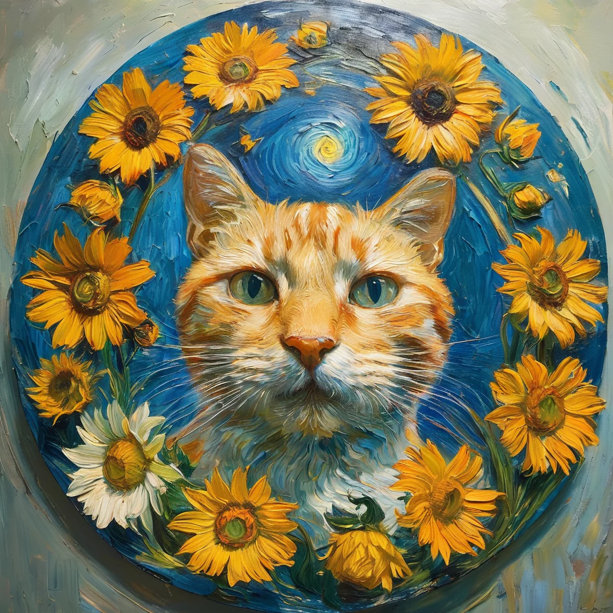masterpiece,best quality,<lora:tbh323-sdxl:0.6>,cat in fisheye,flowers,<lora:tbh123-sdxl:0.6>,paint by Vincent van Gogh