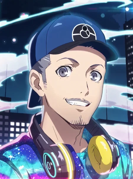 detailed background, 
<lora:p3d.pony:1>
p3d, junpei,