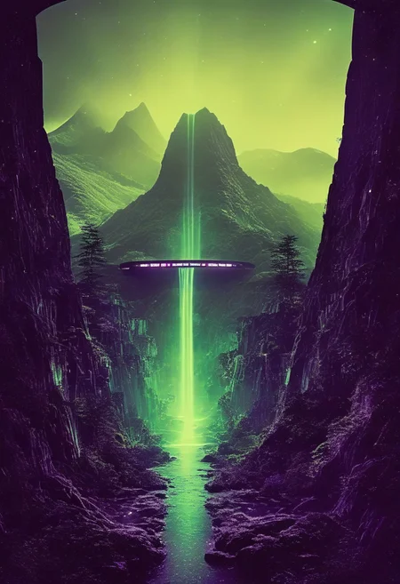 ()Hyoer Realistic:2.0)Polaroid picture 
an image of 
A futuristic, neon-lit (Appalachian mountain range, transformed into a utopian resort.:1.28) Towering skyscrapers and sleek, curved architecture blend seamlessly with the natural landscape. Holographic waterfalls cascade down the sides of mountains, while levitating walkways connect the peaks. The air is clean and fresh, filled with the sweet scent of blooming flora. In the distance, a massive, glowing portal pulses with energy, connecting the resort to other dimensions. The atmosphere is one of serenity and wonder, as people from all walks of life come to marvel at this technological marvel.