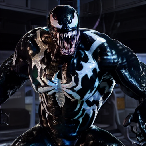 roaring, muscles, full body, ultra realism, open mouth, venom, fangs, big fangs
