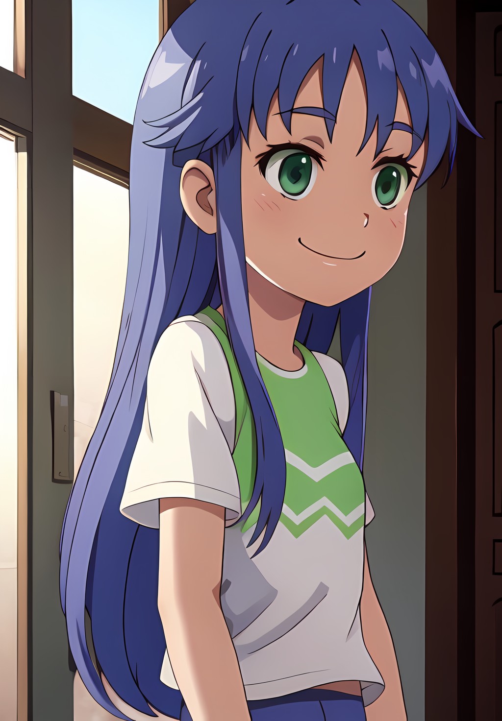 <lora:IndexAndRailgunv2:0.6>, IndexNorm, solo, smile,