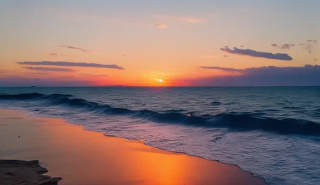 <lyco:sand and sea:1.0> srdg sea and sunset