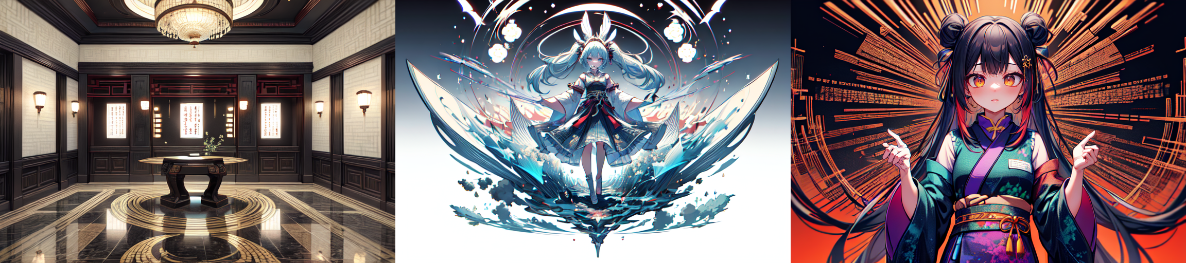 highly insanely detailed, masterpiece, top quality, best quality, highres, 4k, 8k, RAW photo, (very aesthetic, beautiful and aesthetic), 
__lazy-wildcards/subject/style-elem/code_style/prompts__, 
<lora:CodeStyle (half generic class)_564920:0.6>, 
(1girl:1.3), 1other, 
__lazy-wildcards/dataset/background__,âââ