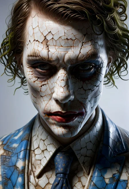 Close-up porcelain face, mysterious silhouette of a porcelain joker in worn down porcelain clothing, white and blue porcelain, alluring goddess, by Minjae Lee, Carne Griffiths, Emily Kell, Steve McCurry, Geoffroy Thoorens, Aaron Horkey, Jordan Grimmer, Greg Rutkowski, amazing depth, double exposure, surreal, geometric patterns, intricately detailed, bokeh, perfect balanced, deep fine borders, artistic photorealism , smooth, great masterwork by Suiras <lora:add-detail-xl:2> <lora:Double_Exposure:0.5>
