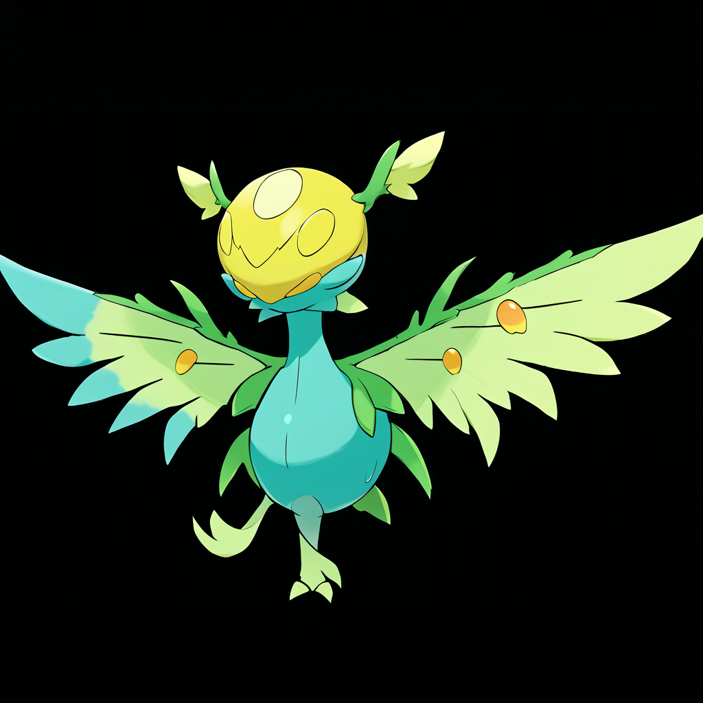 <lora:pokemon_pony_xl:1>, watercolor creature art like pokemon, Type: Fighting, Type: Poison, Egg Group: Water 3, is a pokemon creature that The animal has a double set of gills, enabling it to thrive in both salt and fresh water environments,Its wings beat with a Turquoise rhythm creating a soothing sound that echoes its Dark Fairy grace,The monster's tail splits into three yellow (orange:0.8)-tipped prongs, each capable of precise and independent movement.,Its underbelly is soft and White, a stark contrast to its otherwise rugged exterior,It has a yellow (orange:0.8) glow beneath its skin that illuminates its veins creating a map of life that pulses with its rhythm score_9, score_8_up, score_7_up, score_6_up, score_5_up, score_4_up.  Simple black background, (Masterpiece:1.3) (best quality:1.2) (high quality:1.1)