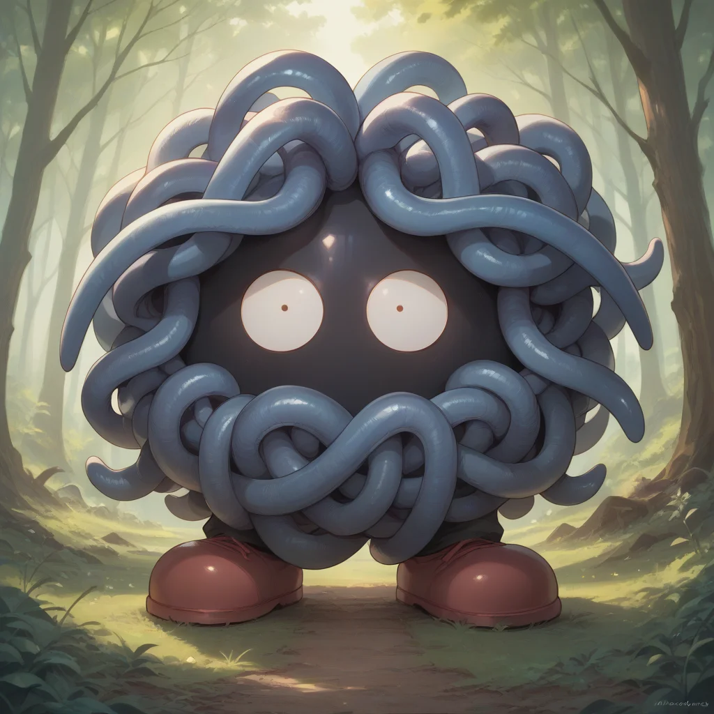 score_9, score_8_up, score_7_up, score_6_up, score_5_up, sourse_anime,   zPDXL,  rating_ safe BREAK,
solo, in forest, 
tentacles, monster, tangera, pokemon (creature) <lora:Tangera:1> smile, <lora:add-detail-xl:1> <lora:detail_eyes:0.5>