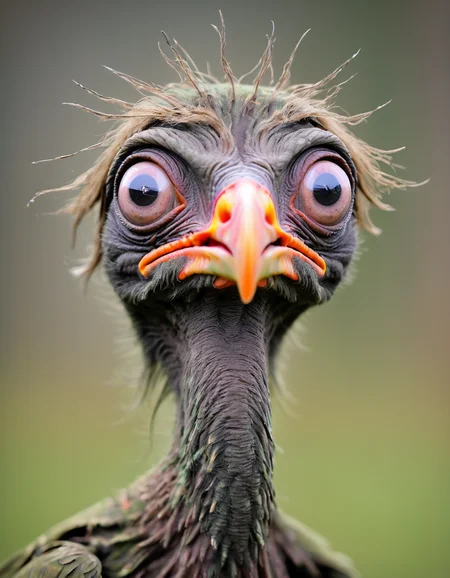 uglylora, 1bird, solo, portrait, ugly, nasty