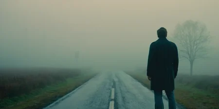 cinematic film still of <lora:cinematic vintage film:1.2>
Diffused Light
a man standing on a road in the fog cinematic vintage film style, shallow depth of field, vignette, highly detailed, high budget, bokeh, cinemascope, moody, epic, gorgeous, film grain, grainy