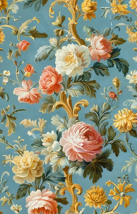 masterpiece,best quality,<lora:tbh356-sdxl:0.6>,illustration,style of patten of Rococo animals