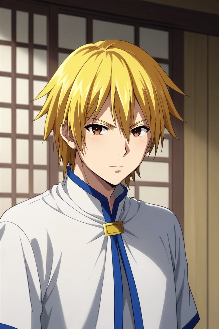 score_9, score_8_up, score_7_up, source_anime, rating_safe, , (realistic:0.6), looking at viewer, depth of field, 1boy, solo, male focus, <lora:keita_torii_pony:0.98>, keita_torii, blonde hair, brown eyes, , , <lora:sdxl_lightning_8step_lora:1>