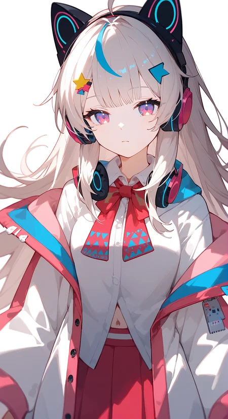 score_9, score_8_up, score_7_up,
<lora:kiyuu_pony:0.9>, 1girl, kiyuu_default, headphones, half-closed_eyes, cowboy_shot