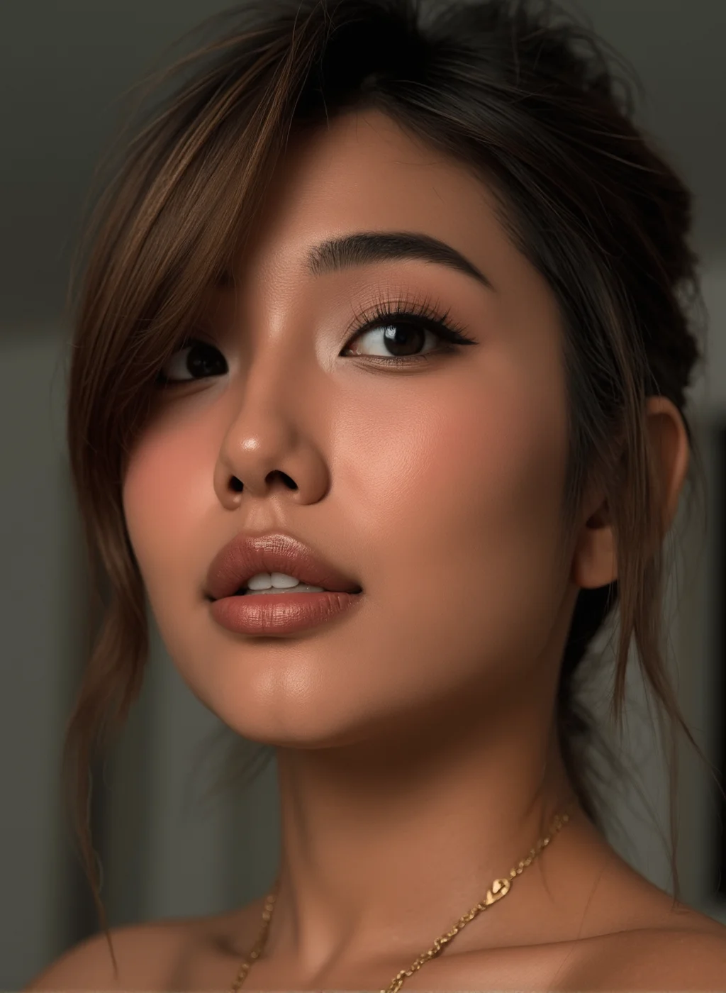 CerysMixer, ultra high definition and ultra realistic photo of a gorgeous young woman modeling. Incredibly detailed zoomed in professional photo of her face.