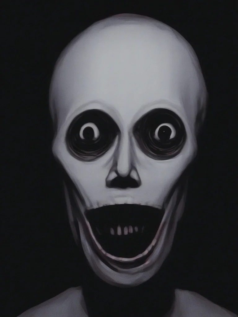 score_9, score_8, portrait of analog_horror monster, dark lighting, dark background, horror,  <lora:Analog_Horror_Style_r2:.8>