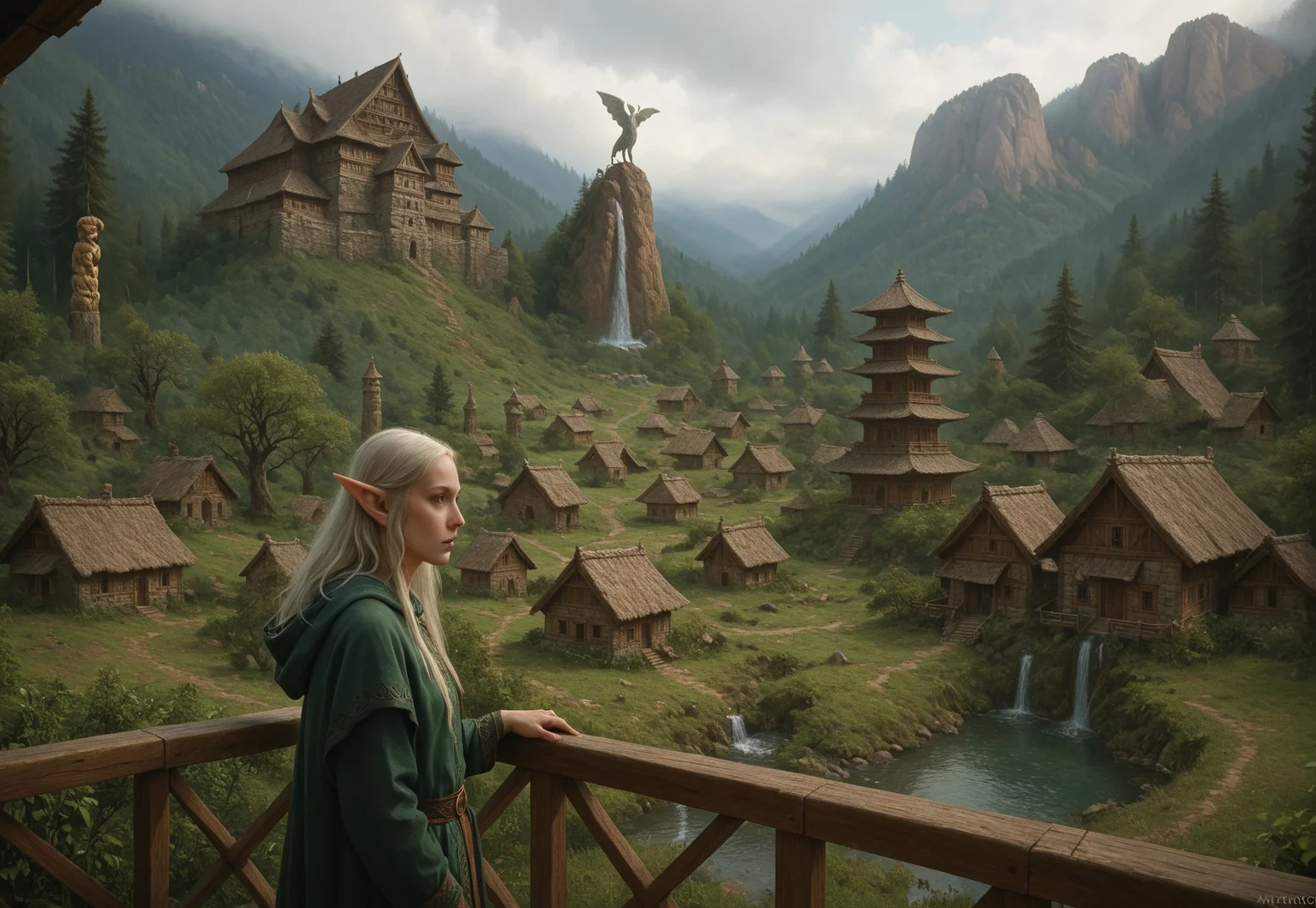 (((score_9, score_8_up, score_7_up, 1girl, solo, elf, druid, hood up, side view, leaning on the railings, Rampartmb2, mountain, tree, water, outdoors, waterfall, scenery)))
,
((( masterpiece, )))
,
((( )))
,
((( )))
,
((( )))
,
((( )))
,
((( )))
,
((( )))