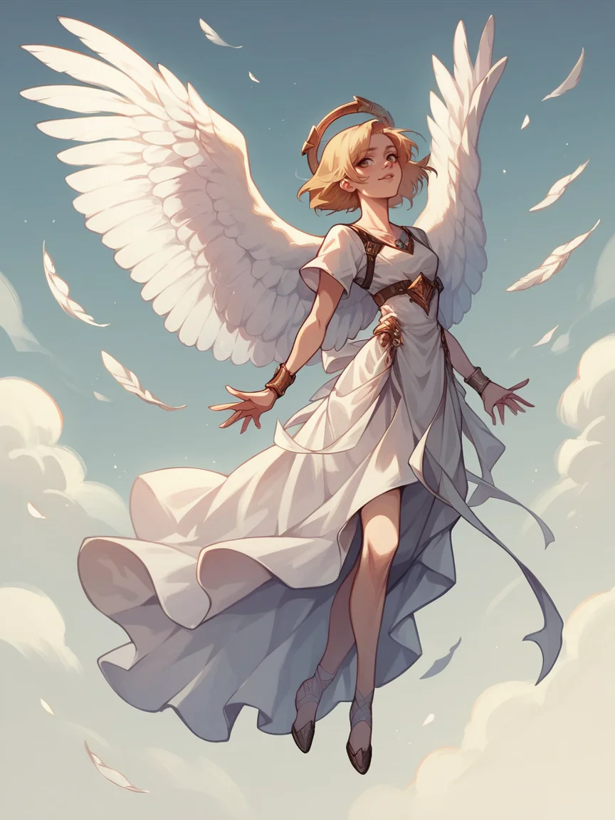 score_9, score_8_up, score_7_up, score_6_up, score_5_up, score_4_up, 1, w1ngs, <lora:w1ngsXLP:0.7> 1girl, angel wings,