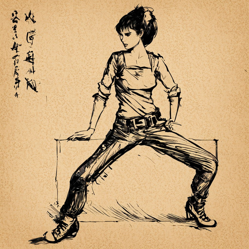 body drawing of a (punk  girl:1.4) at  (streets of tokyo:1.5) at midnight in style of  <lora:skrmk05:3>,  pen, ink, pencil, sketch, line art drawing  . professional, sleek, modern, minimalist, graphic, line art, vector graphics, breathtaking  . award-winning, professional, highly detailed