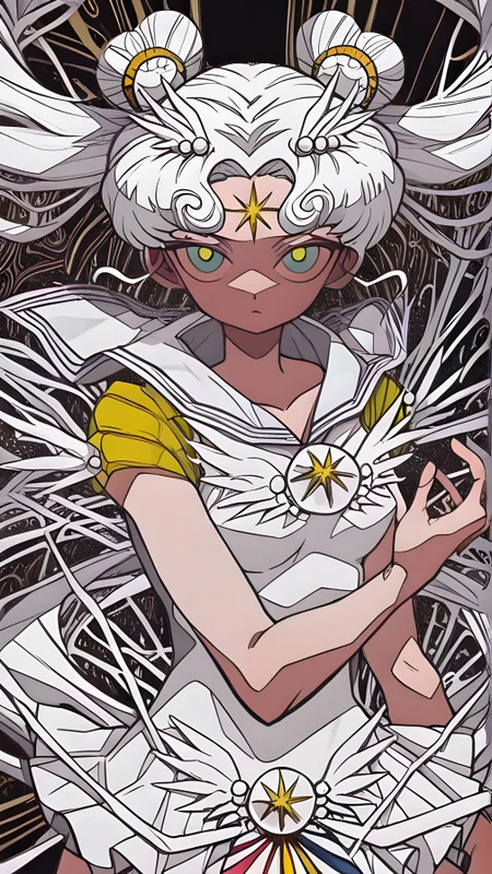 Sailor Cosmos,7A3IFRHPR_illu,ligne claire - dynamic pose - abstract element - abstract background,<lora:Sailor Cosmos:0.8>,<lora:hwm4to7A3IFRHPR:1.0>