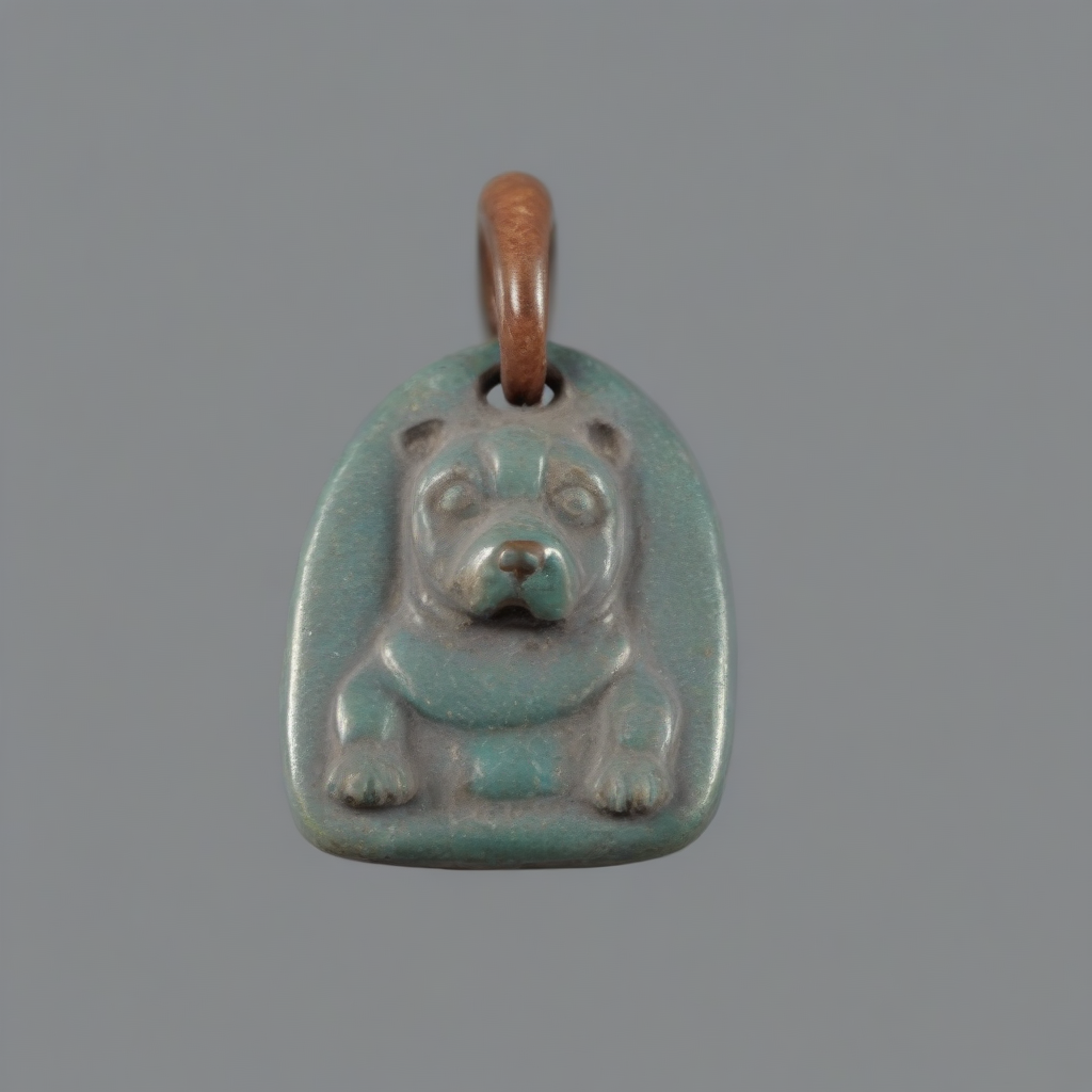 dog amulet <lora:XL_British_Museum_Amulets-000009:1>