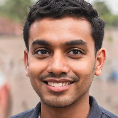 portrait photo of a cute indian guy