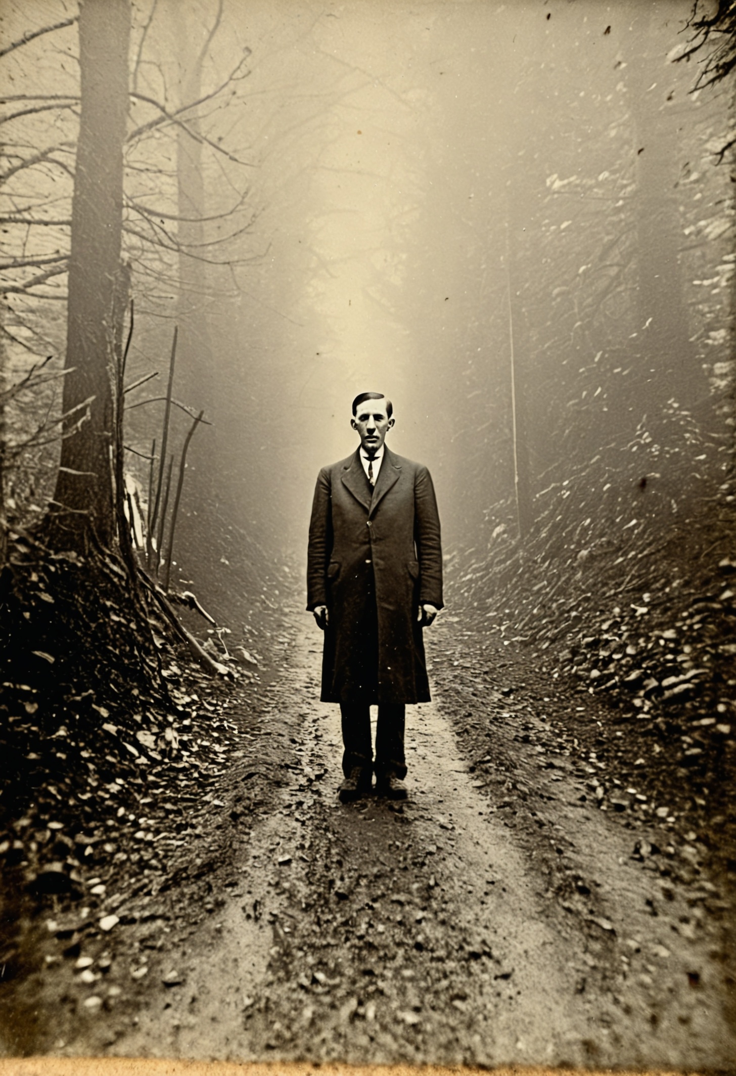 antique photo, eerie atmosphere, creepy, descent into madness, lovecraft horror,<lora:Antique_Photo:1>