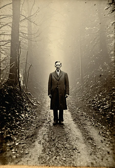 antique photo, eerie atmosphere, creepy, descent into madness, lovecraft horror,<lora:Antique_Photo:1>