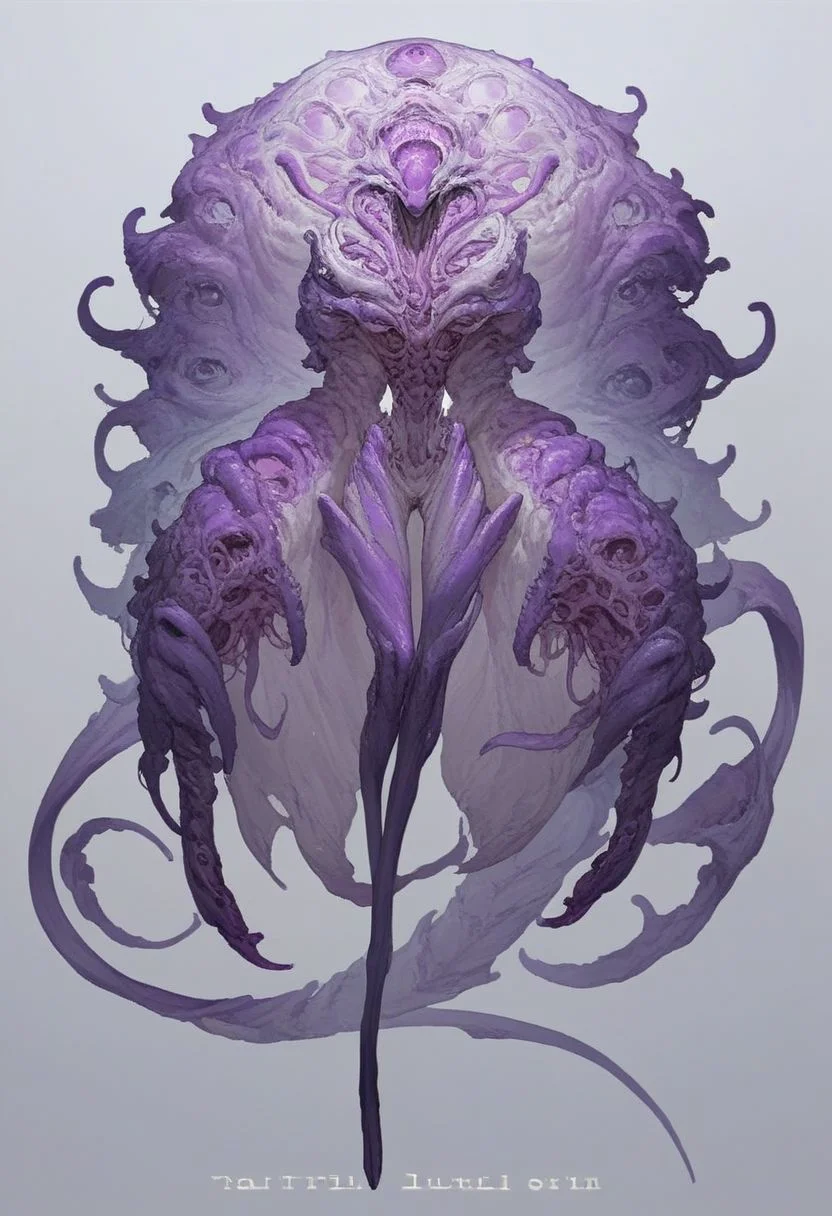 score_9, score_8_up, source_anime, anthropomorphic, unusual creature, creature, concept art, creature, beautiful alien, anthropomorphic, alien, anthropomorphic, completely white, (((Purple))), huge, has a long tail