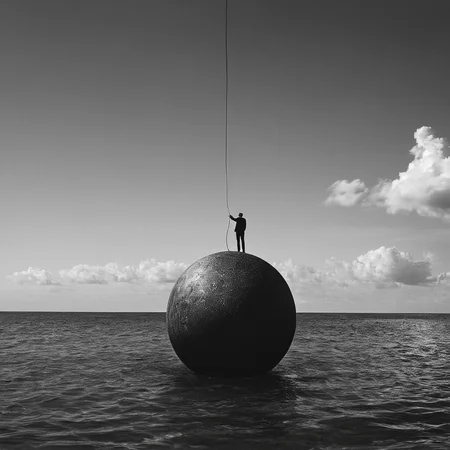 Surrealism,  <lora:Surrealism style:1>
A surrealism photo of a person holding a large object in the water,monochrome,greyscale,outdoors,sky,cloud,no humans,ocean,star (sky),scenery , realistic, realism, photorealism, hyperrealism, hyperrealistic, realistic, sharp, detailed, cinematography style, film light style, movie still,  professional photography, artistic, perfection, contrast, cinematic, filmic, high quality photo,  8k quality, colorful, photography style, absurd, bizarre, eerie, fanciful, fantastic, ludicrous, monstrous, odd, outlandish, preposterous, ridiculous, strange, whimsical, wired, disturbing, surrealist, surrealism style, Andre Breton style, expressive, dramatic, organic lines and forms, dreamlike, mysterious, Surrealism